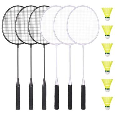 Imagem de Conjunto de badminton AboveGenius com 6 raquetes e 6 petecas
