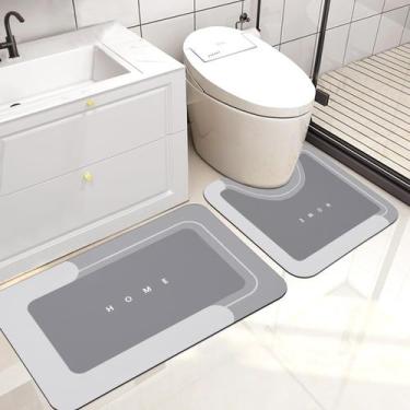 Imagem de Conjunto de tapetes de banho Housego Magic Rug Absorbent Quick Dry 2 u