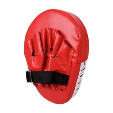 Imagem de rockible Almofada de boxe, almofada de perfuração de boxe, punhal de lacurto de couro PU, Vermelho