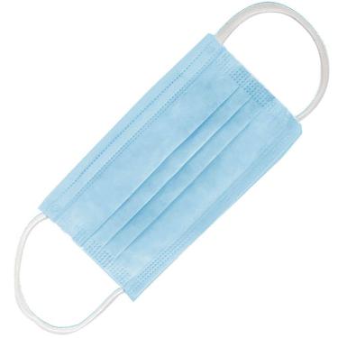 Imagem de Máscara de TNT Tripla com Elástico Azul com 50 Unidades - MTT0001 - MIRALUPA