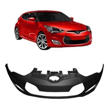 Imagem de Para-Choque Dianteiro Automotivo Compatível Com Velosterr 2012 2015 Com Farol Auxiliar Reposição Instalação Fácil Ajuste Seguro