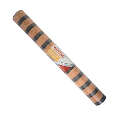 Imagem de Kit 10 Rolo Com 10 Metros De Papel Adesivo Madeira Listrada