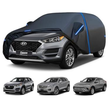 Imagem de Kayme Capa de carro SUV personalizada para Hyundai Tucson, Cadillac XT5, Buick Envista, à prova de vento atualizada e 100% à prova d'água para todos os climas, capa externa completa, protetor de chuva