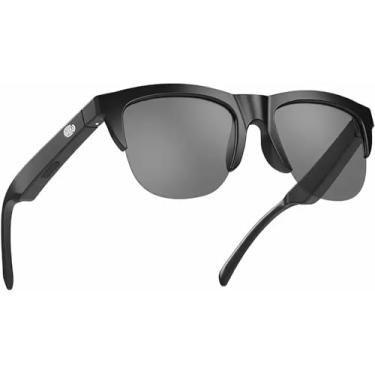 Imagem de Óculos de sol F06 com Bluetooth de orelha aberta para homens e mulheres 5.3 Bluetooth Smart Sunslasses Touch Control Chamadas musicais com lentes filtradas UV, estojo de armazenamento para corrida ao
