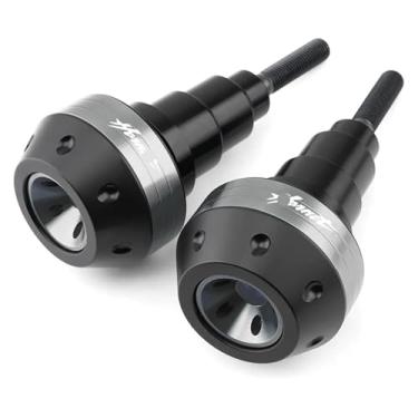 Imagem de Almofadas de proteção contra colisões de motocicleta, acessórios de alumínio CNC compatíveis com CB600 Hornet 600 900 CBR600 (titânio)