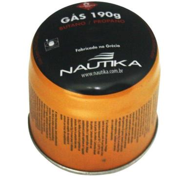 Imagem de Cartucho Descartável Para Gás 190g - 280500 - Nautika Cartucho De Gás 190g Nautika