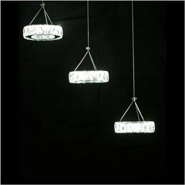 Imagem de Lustre moderno LED, lustre de cristal LED moderno, lâmpada compatível com lustres decorativos de cristal, decoração moderna