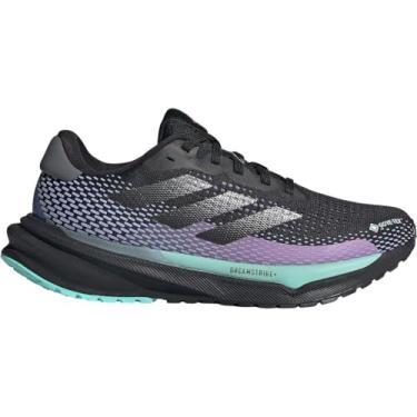 Imagem de adidas Sapatilhas femininas Adilette Aqua, Core Black/Iron Metallic/Semi Flash Aqua, 38