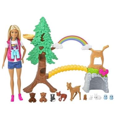 Imagem de Boneca Barbie Mattel Com Cenário Exploradora Da Selva Brinquedo Infant