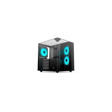 Imagem de Gabinete Gamer C3Tech Aquarius, Mid Tower, Lateral em Vidro, Preto - MT-G950BK