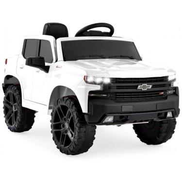 Imagem de Carro Elétrico Infantil a Bateria com Controle Remoto, Armazenamento de Caçamba, Alto Falante Bluetooth e Luzes LED, 12V