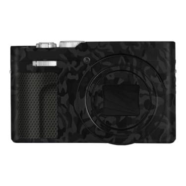 Imagem de ZS99 Adesivo antiarranhões para câmera Panasonic Lumix ZS99 Película protetora (Shadow Camo Black)