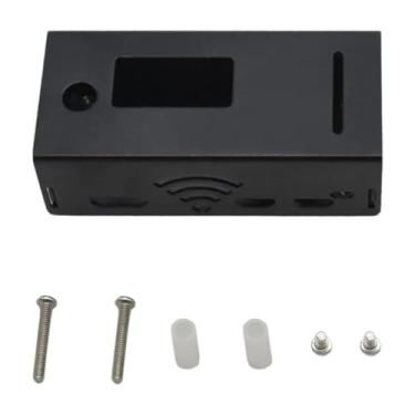 Imagem de AsrMyjcx Gabinete de Placa de Expansão, Dissipador de Calor, Posição Do Furo Do Pré-parafuso para MMDVM, Gabinete de Liga de Alumínio Leve, Capa Protetora, preto