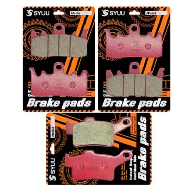 Imagem de S SYUU Pastilhas de freio dianteiras traseiras de cerâmica compatíveis com Can Am Spyder RS RT SE5 SM5 SM6 SE6 GS RT-S LTD RS-S Roadster 2013 2014 2015 2016 2017 2018 2019 2020 2021 2022 2023 2024