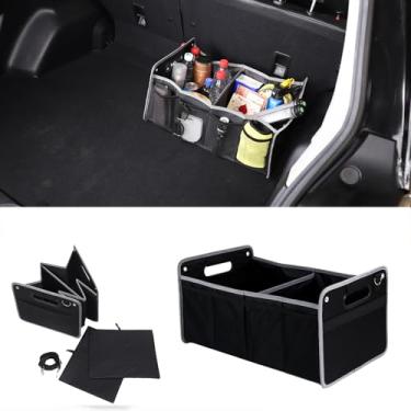 Imagem de Aotumcer Para Subaru Forester 2024 2025 Acessórios Organizador de porta-malas de carro, caixa de armazenamento de carro com alças reforçadas, organizador de acessórios de carro de poliéster
