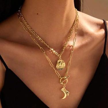 Imagem de Colar feminino com pingente de contas turquesa ajustável, acessório boêmio feito à mão para shows country e festivais ao ar livre