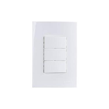 Imagem de Interruptor Simples + 10A Margirius Sleek Placa 4X2