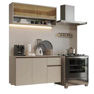 Imagem de Armário de Cozinha Compacta 120 cm Suspensa Crema Nice Madesa 03