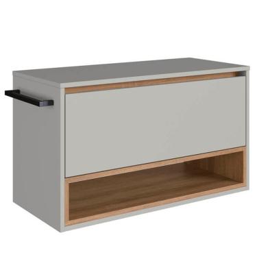 Imagem de Gabinete Para Banheiro 01 Porta Basculante 80cm Proddy Mel Arenas