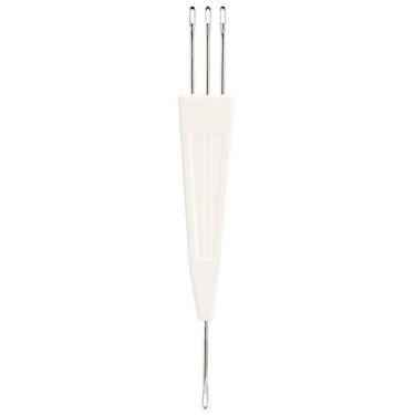 Imagem de Agulha de transferência para máquina de tricô 6.5mm passo acessório de substituição universal para palheta prateada LK150 LK360 LK100 SK860 cor branca 1 peça