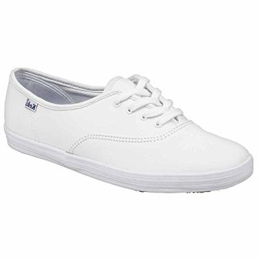 Imagem de Tênis Keds Kids Original Champion CVO-K, Couro branco, 4 Big Kid