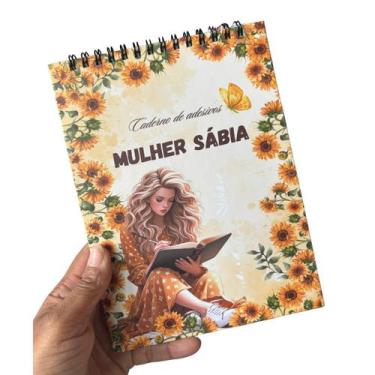Imagem de Caderno de Adesivos Sticker Book Mulher Sábia - SAKURA SHOP
