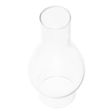 Imagem de DIYEAH Chaminé de Vidro Transparente para Lâmpada de Querosene, Cúpula de Vidro Transparente para Chaminé, Lâmpada de Óleo Retrô para Uso Doméstico, 16,5 X 7,6 Cm