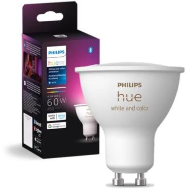 Imagem de Lampada Inteligente Philips Hue Gu10 4.7w RGB Smart Wifi 110V