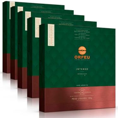 Imagem de 100 Cápsulas Café Orfeu Compatíveis com Nespresso® Intenso - Intensidade 8