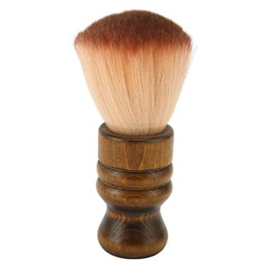 Imagem de CUOFYUNL Espanador de pescoço Escova de nylon Soft Face Dust Hair Sweep Ferramenta de limpeza Escova de barbeiro para salão de beleza