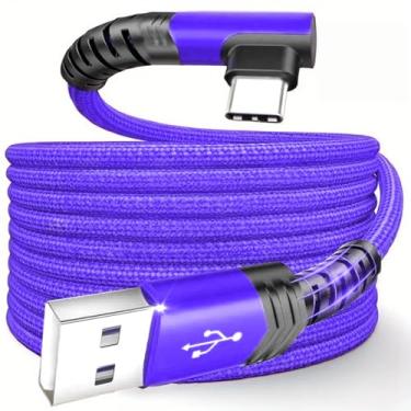 Imagem de Cabo de carregamento rápido trançado de nylon - Cabo universal de sincronização de dados com acabamento fosco para todos os dispositivos