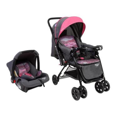 Imagem de Carrinho de Bebê Alça Reversível com Bebê Conforto Cosco Kids Reverse 