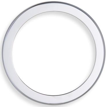 Imagem de San Jamar Anéis de plástico de reposição com acabamento de metal para sistemas de copo EZ-Fit, prata, (pacote com 2)