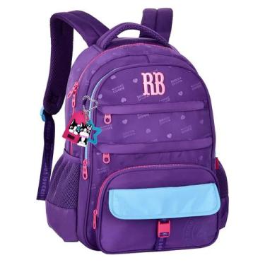 Imagem de Mochila Escolar Feminina Rebecca bonbon Costa Menina Juvenil Cor:Roxo,