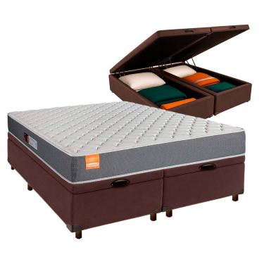 Imagem de Cama Box Bau + Colchão King D23 Pro Inducol