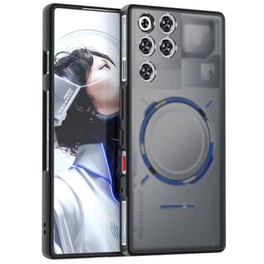 Imagem de MeiyueEr Capa para celular Red Magic 11 Pro/11 Pro+ [proteção militar contra quedas] [anti-impressões digitais] [não amarela] [à prova de choque] [à prova de suor] capa protetora traseira fosca