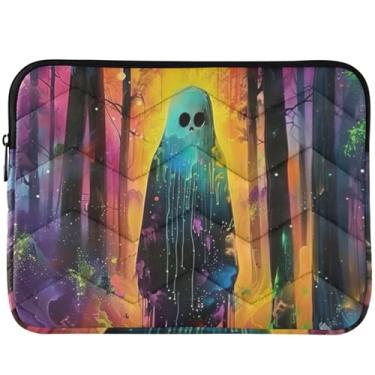 Imagem de Ghost Woods Capas para laptop coloridas e fofas, universais, acessórios de computador de 13 a 14 polegadas para Macbook Pro 13 polegadas