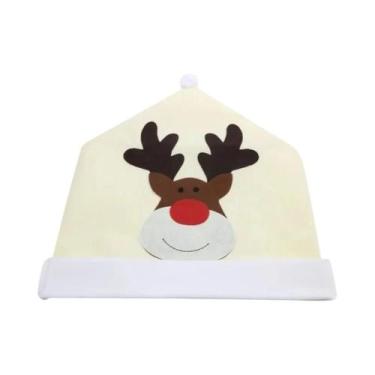 Imagem de Capa Elástica Para Cadeira De Natal Com Encosto Alto, Pacote Completo 