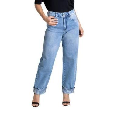 Imagem de Calça Jeans Sawary Barrel - 280048 - Azul 38-Feminino