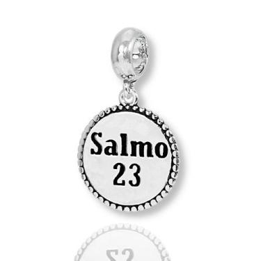 Imagem de Berloque Charms Pingente Versiculo Salmo 23 Prata Legitima - La&Ny Pra