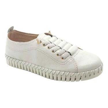 Imagem de Tênis Casual Couro Bottero 374102, Branco, 36