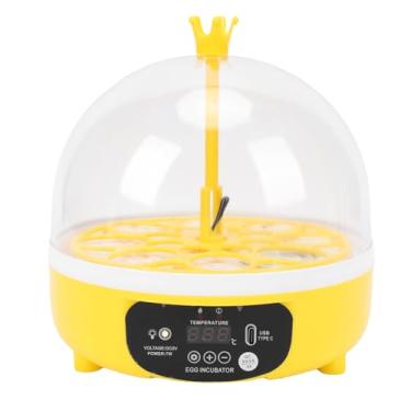 Imagem de Luocute Incubadora de Ovos, Virador Automático Compacto de Ovos Com Controle de Temperatura de Umidade Mini Incubadora Portátil Janela Transparente de 360 ​​graus para Incubação