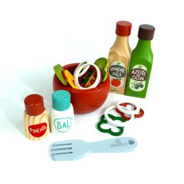 Imagem de Kit Salada Brinquedo em Madeira - New Art