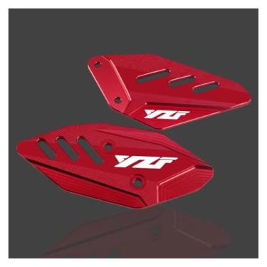 Imagem de Anti-derrapante Para yzf r3 r25 yzfr3 yzfr25 cnc footpeg apoio para os pés pedal dianteiro asa suporte placas de calcanhar protetor(Red YZF)