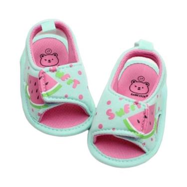 Imagem de Sandálias Para Bebês Meninas Antiderrapantes, Respiráveis, Com Ponta A