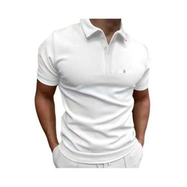 Imagem de Camisa Polo De Negócios De Luxo Para Homens, Rápido Secagem, Estampada
