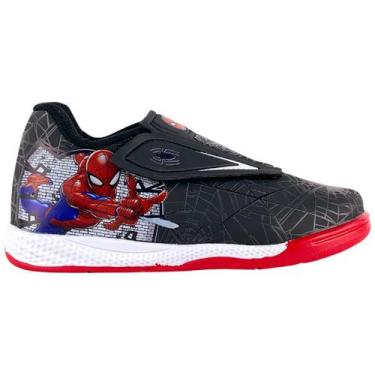 Imagem de Chuteira Infantil Marvel Homem Aranha Herois Original, 27, Preto, Bran