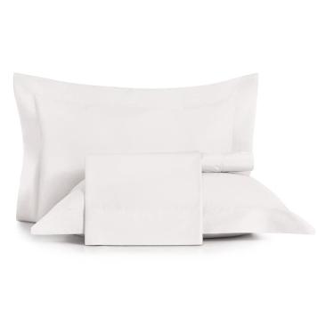 Imagem de Jogo de Cama King 4 Peças Altenburg Algodão Lux 200 Fios  Branco