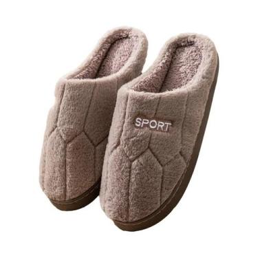 Imagem de Chinelos De Algodão Para Inverno Femininos, Solado Grosso, Quentes, An