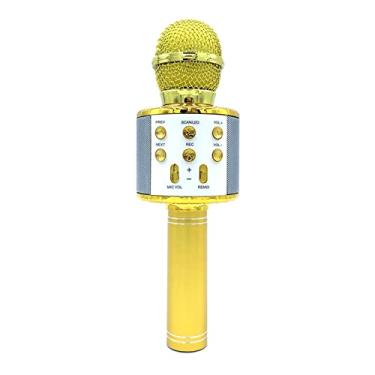 Imagem de Microfone sem fio para gravação de canto com luzes LED microfones portáteis BT Karaoke Home KTV Player festa em casa 5 s